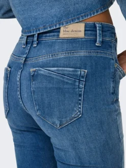Clearance ONLBLUSH Mellemhøj talje Skinny fit Jeans Dame Jeans|Jeans