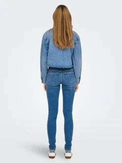 Clearance ONLBLUSH Mellemhøj talje Skinny fit Jeans Dame Jeans|Jeans