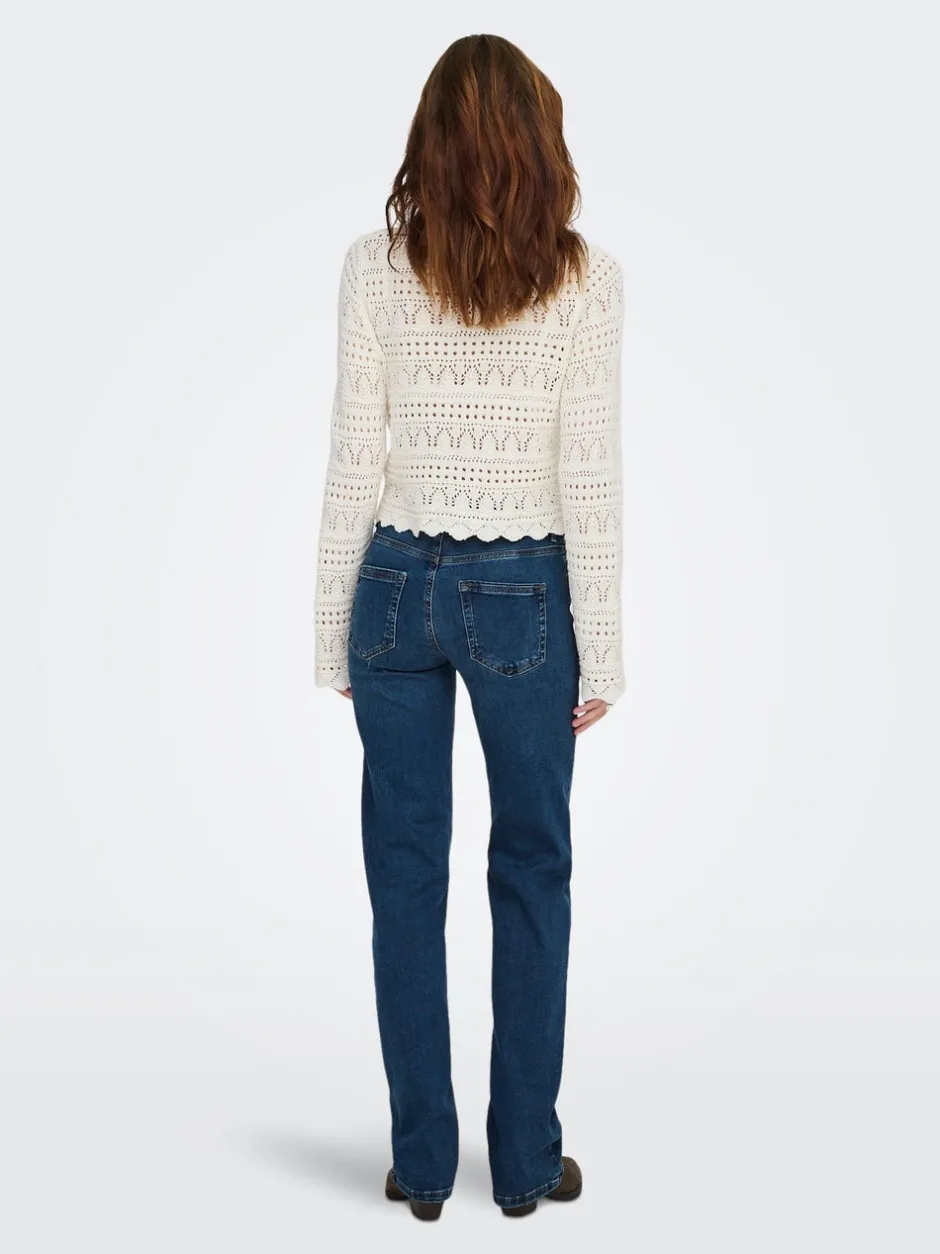 Hot ONLBLUSH Mellemhøj talje Straight fit Jeans Dame Jeans|Jeans