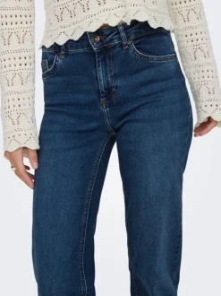 Hot ONLBLUSH Mellemhøj talje Straight fit Jeans Dame Jeans|Jeans