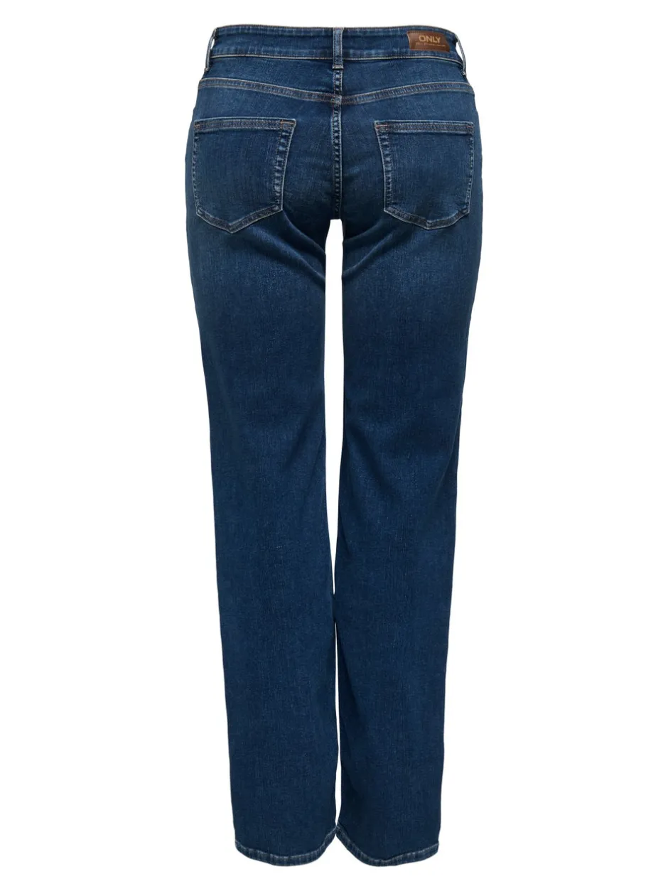 Hot ONLBLUSH Mellemhøj talje Straight fit Jeans Dame Jeans|Jeans