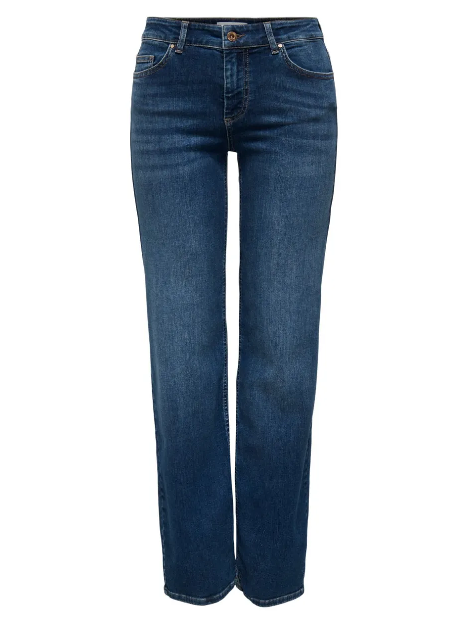 Hot ONLBLUSH Mellemhøj talje Straight fit Jeans Dame Jeans|Jeans