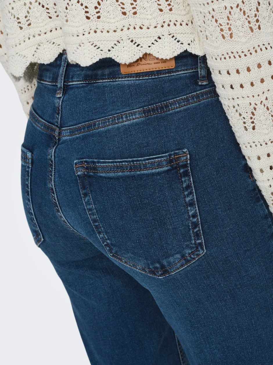 Hot ONLBLUSH Mellemhøj talje Straight fit Jeans Dame Jeans|Jeans