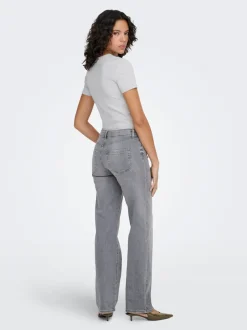 Online ONLBLUSH Mellemhøj talje Straight fit Jeans Dame Jeans|Jeans