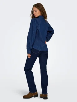 Outlet ONLBRANDI Denim-skjorte Dame Skjorter