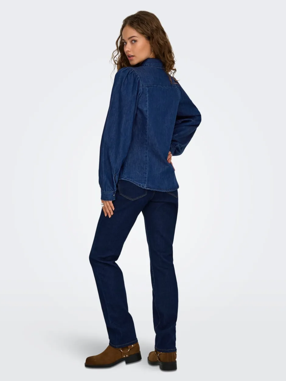 Outlet ONLBRANDI Denim-skjorte Dame Skjorter