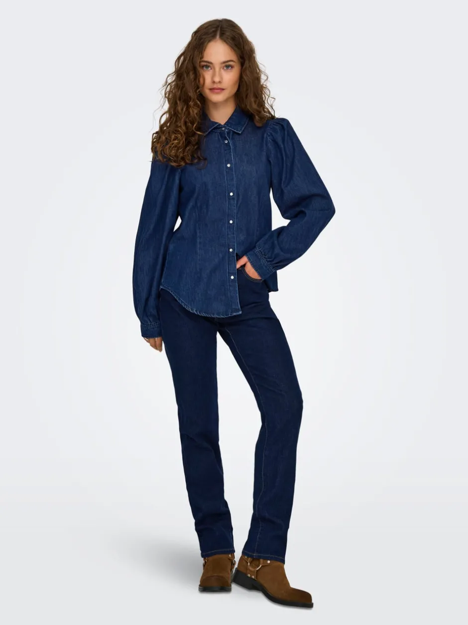 Outlet ONLBRANDI Denim-skjorte Dame Skjorter