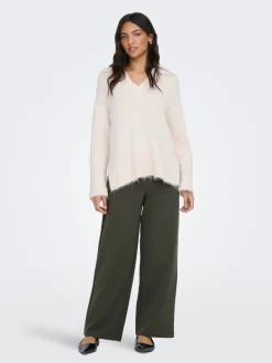 Online ONLBREMEN-YO Wide leg fit Bukser i wide fit Dame Bukser