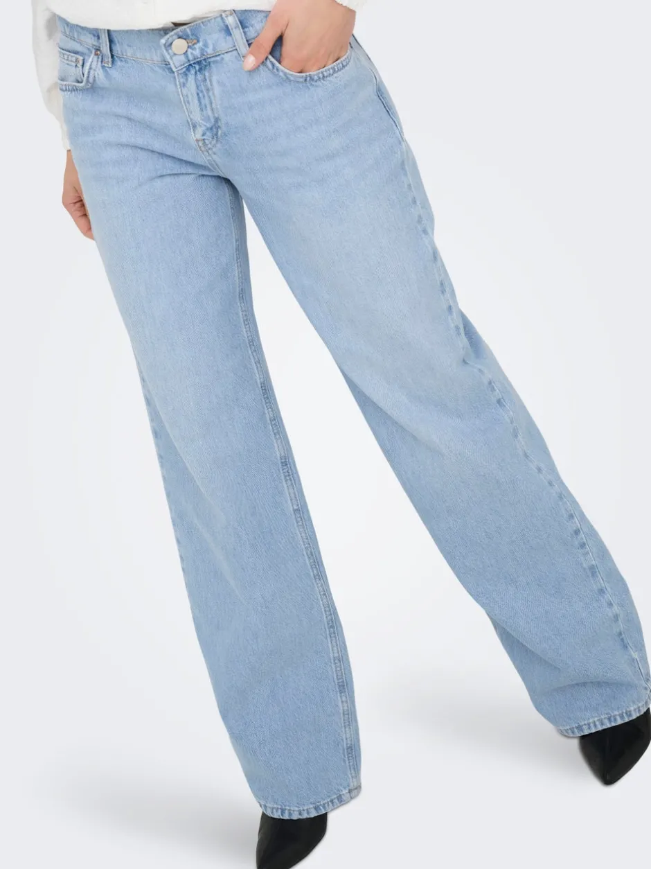 New ONLBRENDA Lav talje Straight fit Jeans Dame Jeans|Jeans