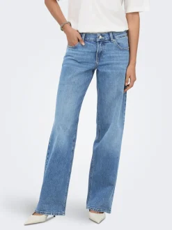 Online ONLBRENDA Lav talje Wide leg fit Jeans Dame Jeans|Jeans