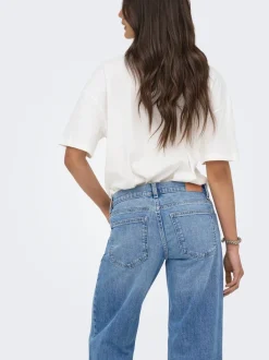 Online ONLBRENDA Lav talje Wide leg fit Jeans Dame Jeans|Jeans