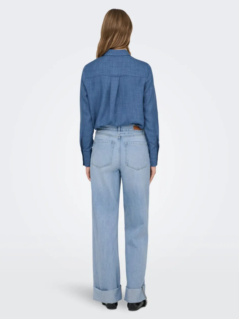 Best ONLBROOME Høj talje Wide leg fit Jeans Dame Jeans|Jeans