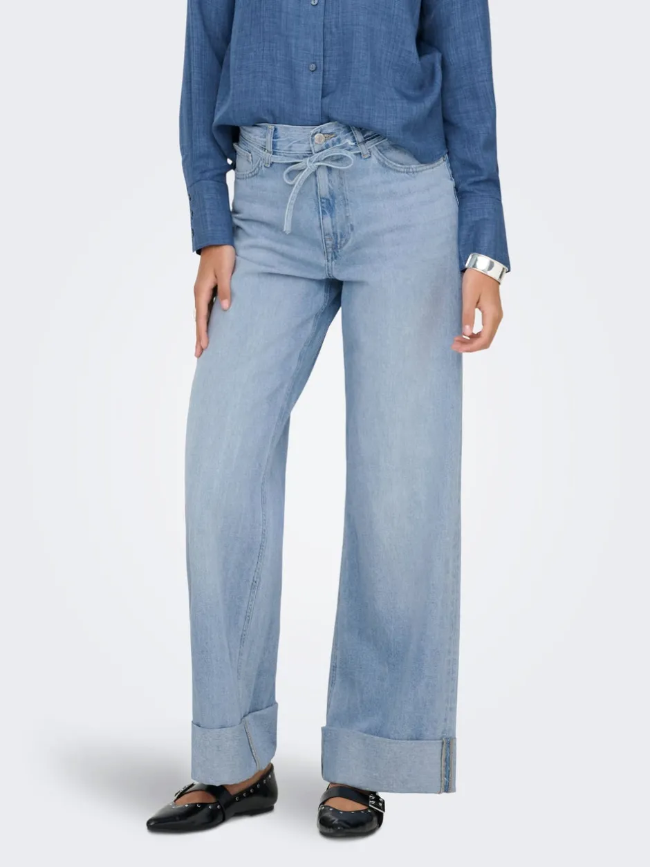 Best ONLBROOME Høj talje Wide leg fit Jeans Dame Jeans|Jeans