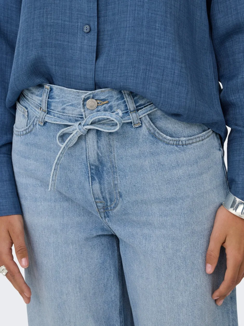 Best ONLBROOME Høj talje Wide leg fit Jeans Dame Jeans|Jeans
