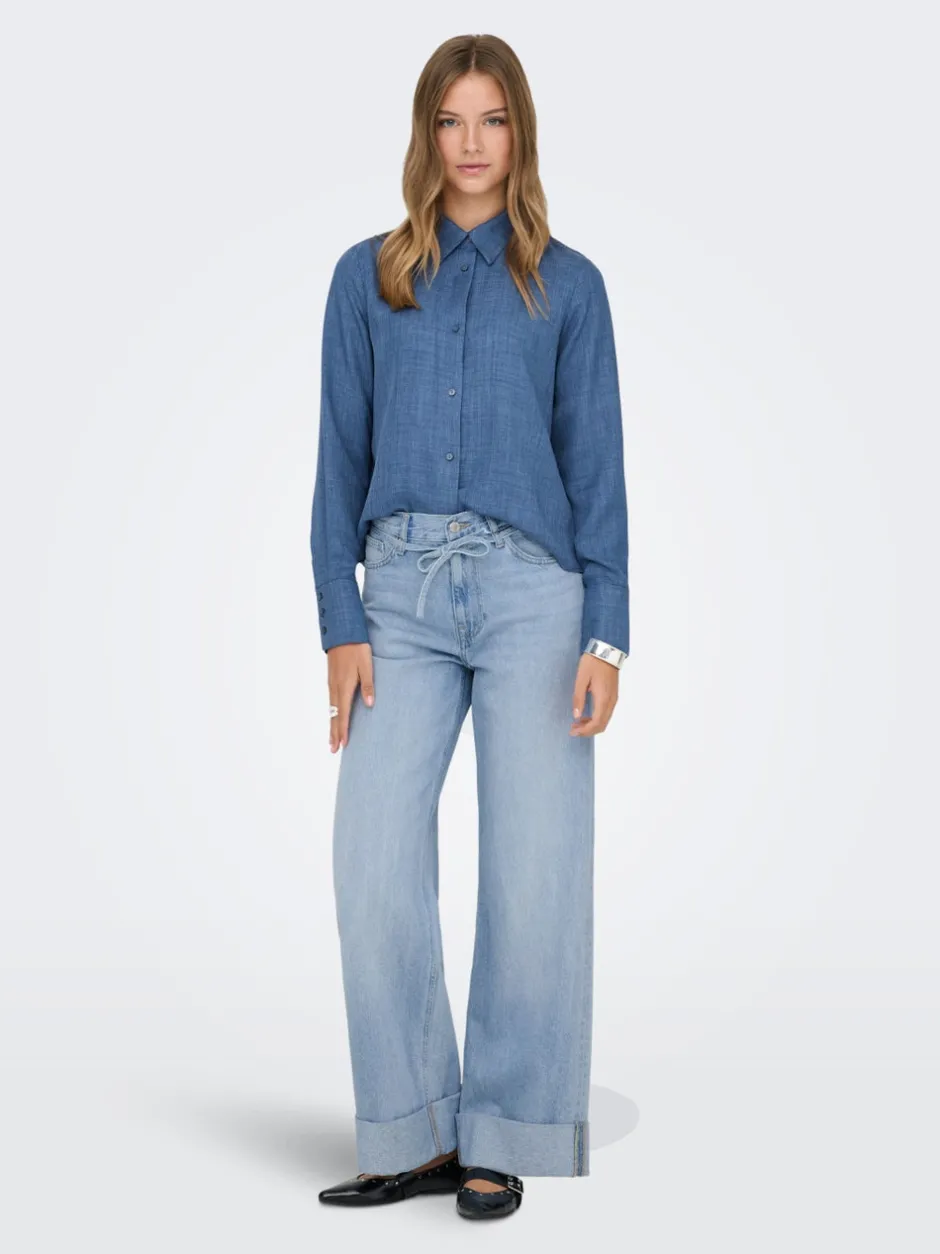 Best ONLBROOME Høj talje Wide leg fit Jeans Dame Jeans|Jeans
