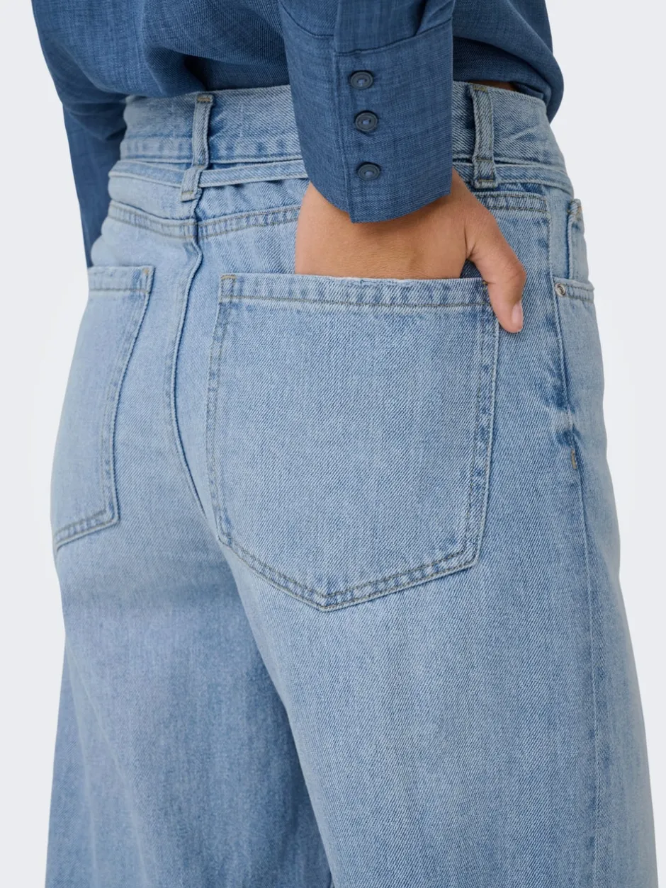 Best ONLBROOME Høj talje Wide leg fit Jeans Dame Jeans|Jeans