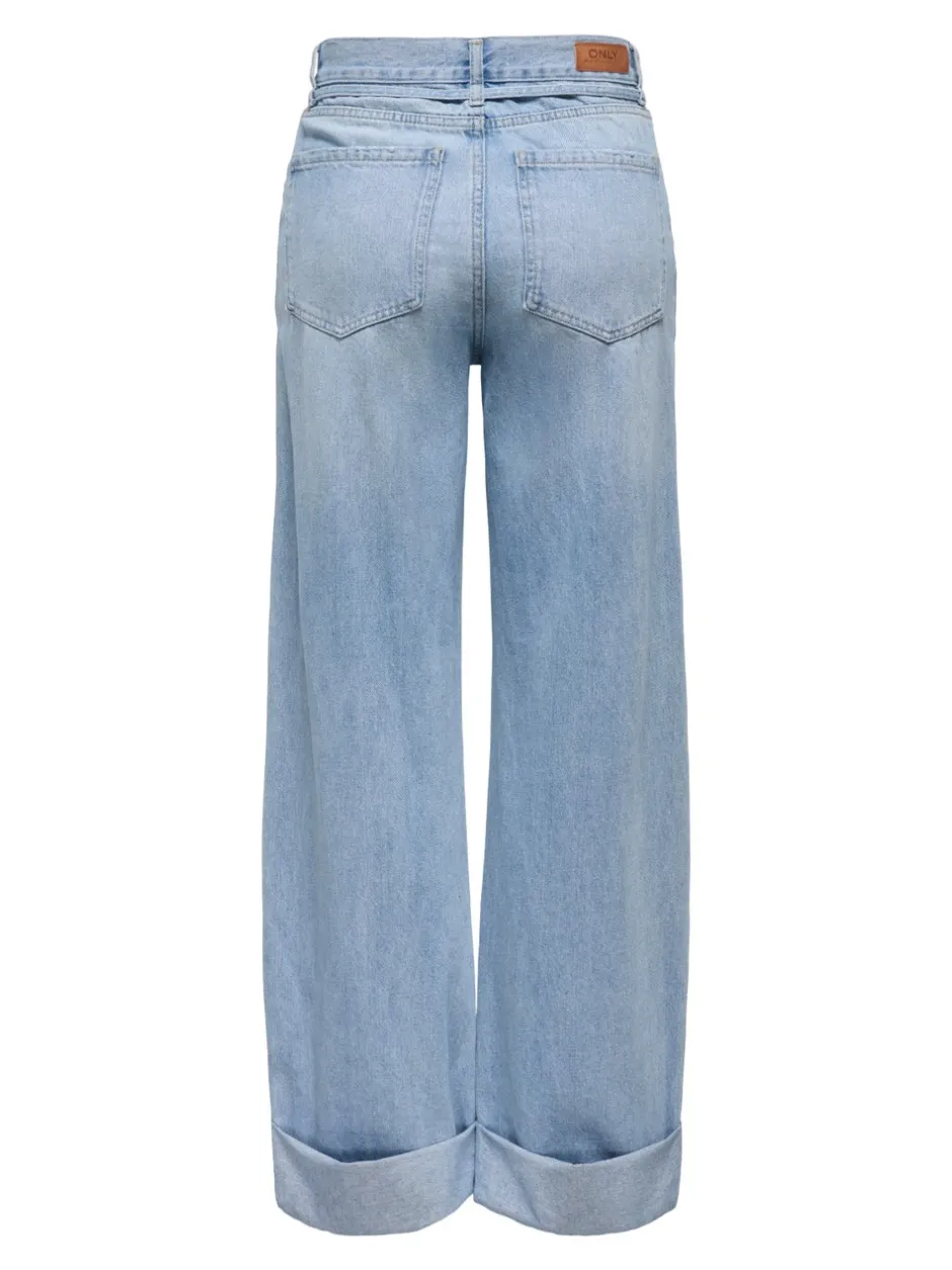 Best ONLBROOME Høj talje Wide leg fit Jeans Dame Jeans|Jeans