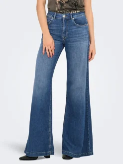 Sale ONLCALIFORNIA Mellemhøj talje Flared fit Jeans Dame Jeans|Jeans