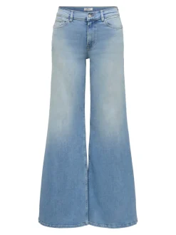 New ONLCALIFORNIA Mellemhøj talje Wide leg fit Jeans Dame Jeans|Jeans