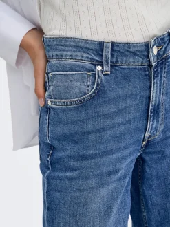 Hot ONLCALIFORNIA Mellemhøj talje Wide leg fit Jeans Dame Jeans|Jeans