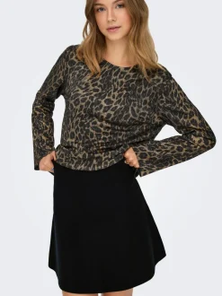 Best ONLCALINA Striknederdel Mininederdel Dame Nederdele