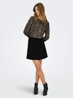 Best ONLCALINA Striknederdel Mininederdel Dame Nederdele