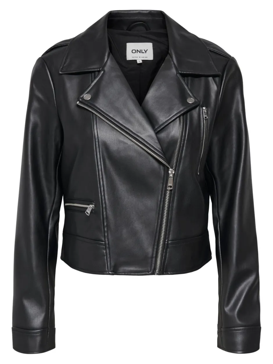Hot ONLCARMEN Bikerjakke Dame Jakker Og Frakker