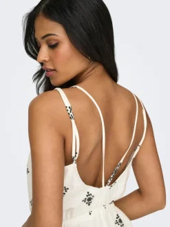 Discount ONLCARO Hør Playsuit Dame Jumpsuits|Shorts