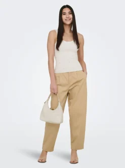 New ONLCASIL Barrel fit Chinobukser Dame Bukser