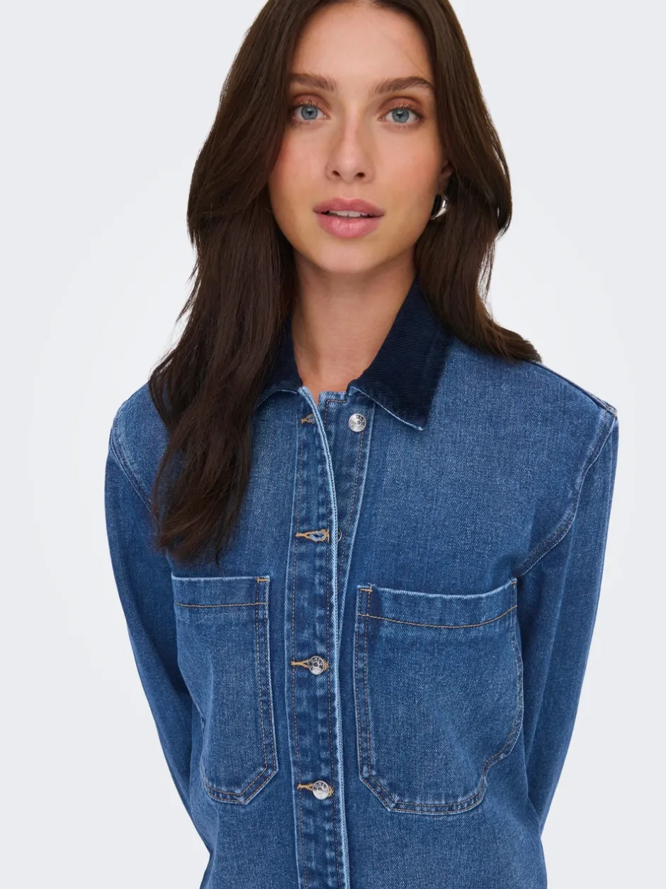 New ONLCASSIE Denim-skjorte Dame Skjorter