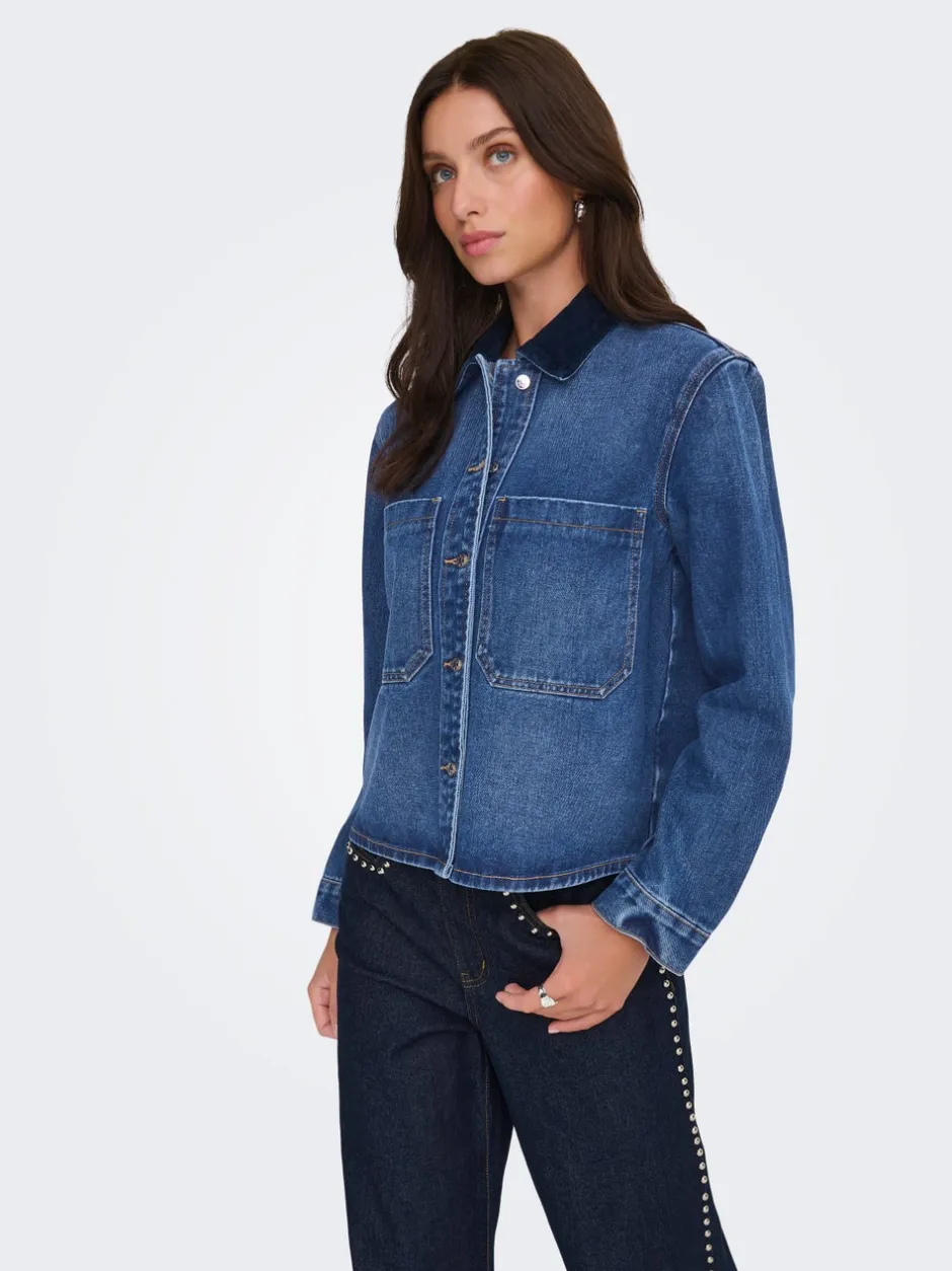 New ONLCASSIE Denim-skjorte Dame Skjorter