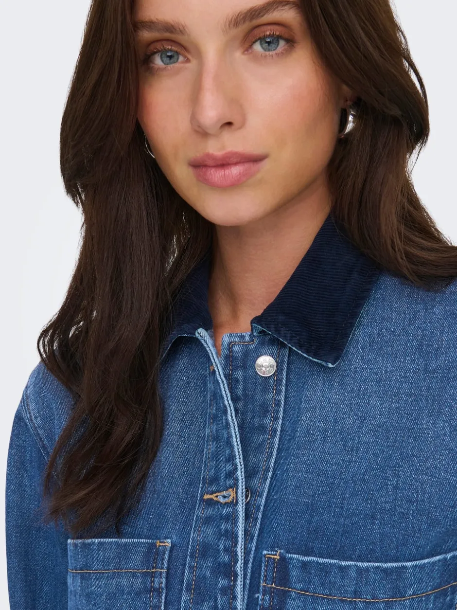 New ONLCASSIE Denim-skjorte Dame Skjorter