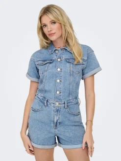Online ONLCASTEL Regular fit Denimjumpsuit Dame Jumpsuits|Double Denim