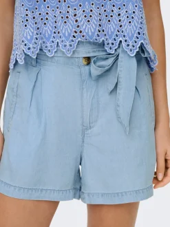 New ONLCHARIS Høj talje Regular fit Shorts Dame Shorts|Double Denim