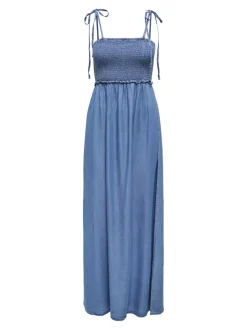 New ONLCHARIS Lang kjole Dame Kjoler|Double Denim