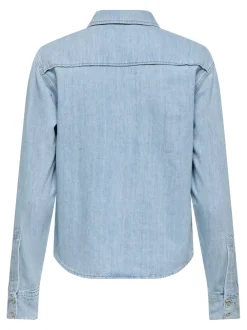 Outlet ONLCHARLIZE Denim-skjorte Dame Double Denim|Skjorter