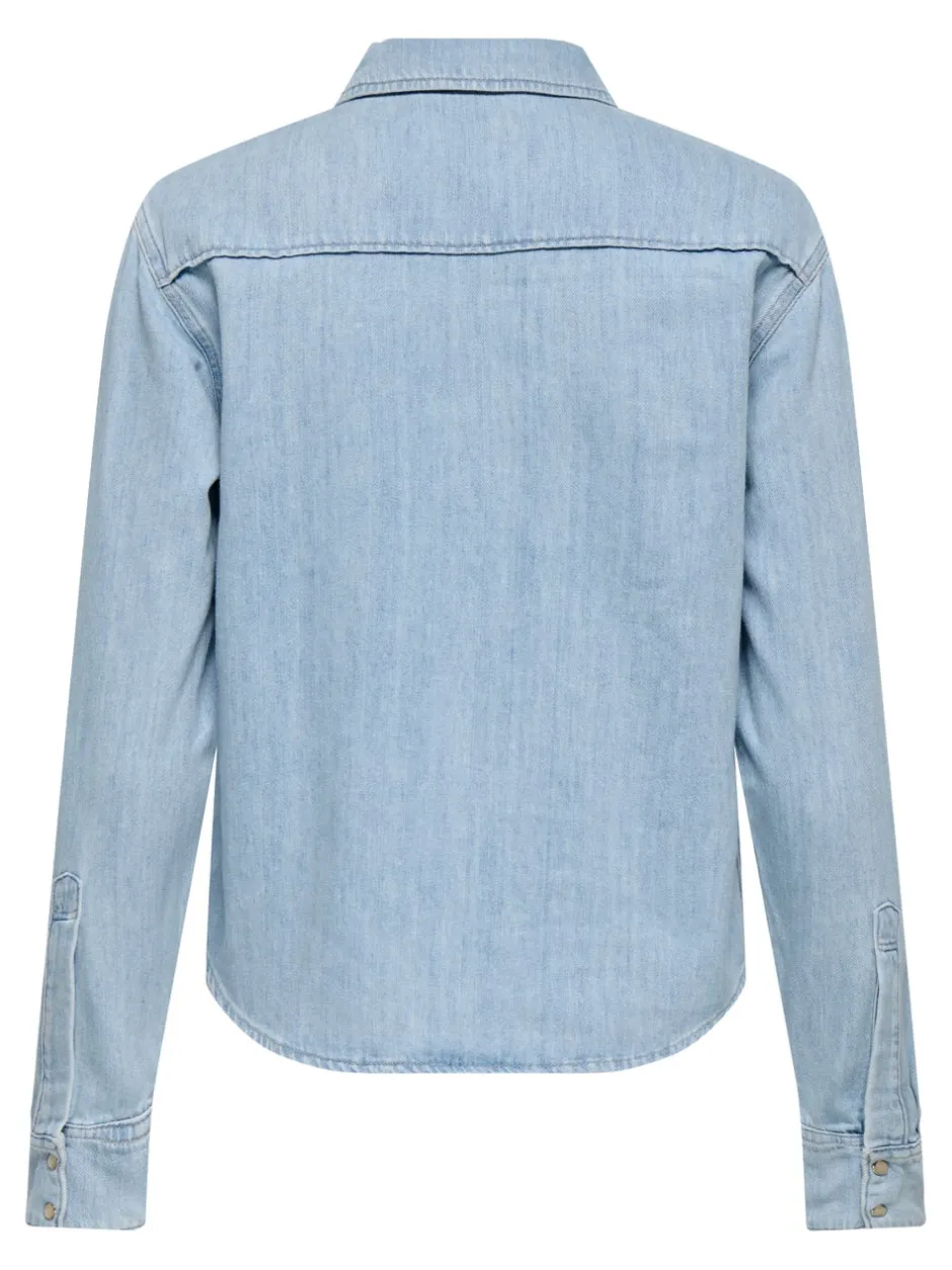 Outlet ONLCHARLIZE Denim-skjorte Dame Double Denim|Skjorter