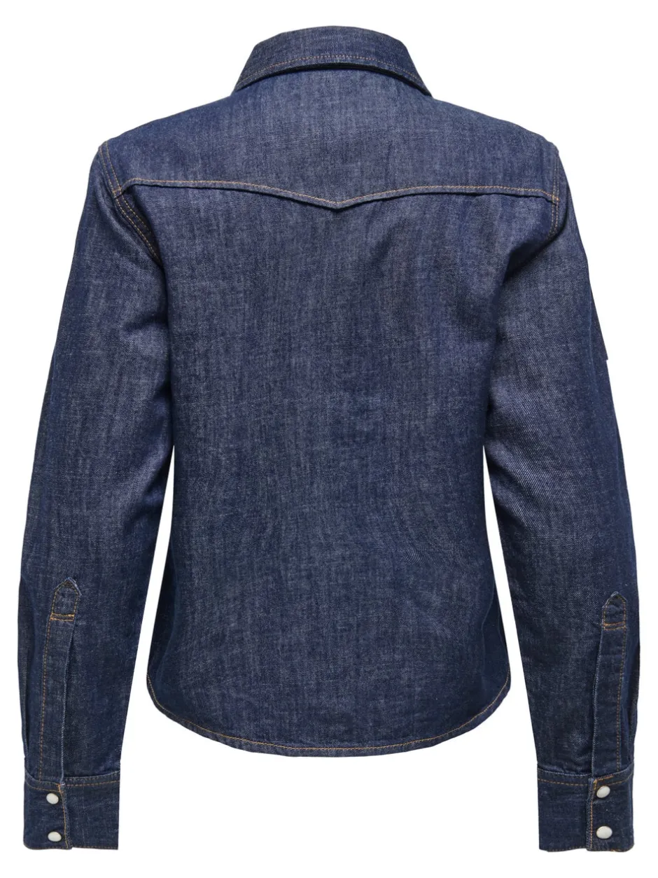 Online ONLCHARLIZE Denim-skjorte Dame Double Denim|Skjorter