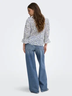 Clearance ONLCHARLOT Mellemhøj talje Wide leg fit Jeans Dame Jeans|Jeans