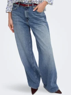 Clearance ONLCHARLOT Mellemhøj talje Wide leg fit Jeans Dame Jeans|Jeans