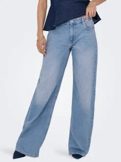New ONLCHRIS Lav talje Wide leg fit Jeans Dame Jeans|Jeans
