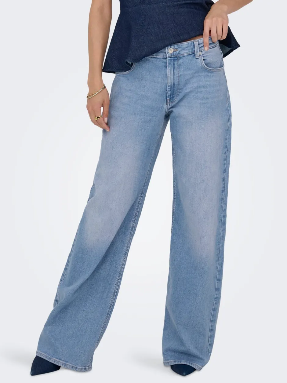 New ONLCHRIS Lav talje Wide leg fit Jeans Dame Jeans|Jeans