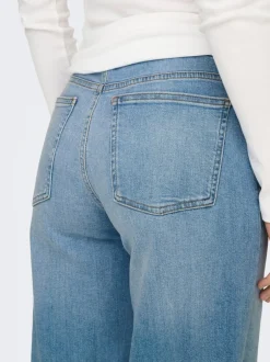 Hot ONLCHRIS Mellemhøj talje Wide leg fit Jeans Dame Jeans|Jeans