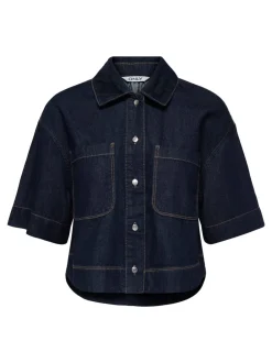 Outlet ONLCLEO Denim-skjorte Dame Double Denim|Skjorter