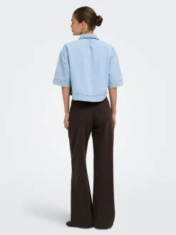 Outlet ONLCLEO Denim-skjorte Dame Double Denim|Skjorter