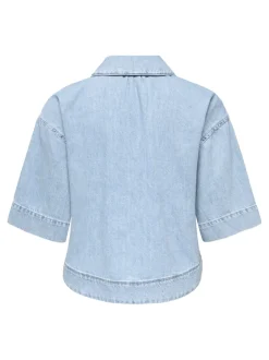 Outlet ONLCLEO Denim-skjorte Dame Double Denim|Skjorter