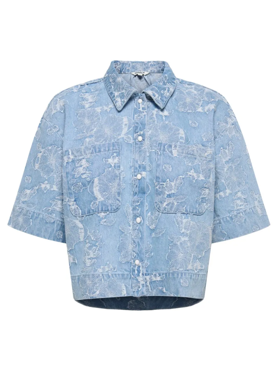Clearance ONLCLEO-AUDE Denim-skjorte Dame Skjorter