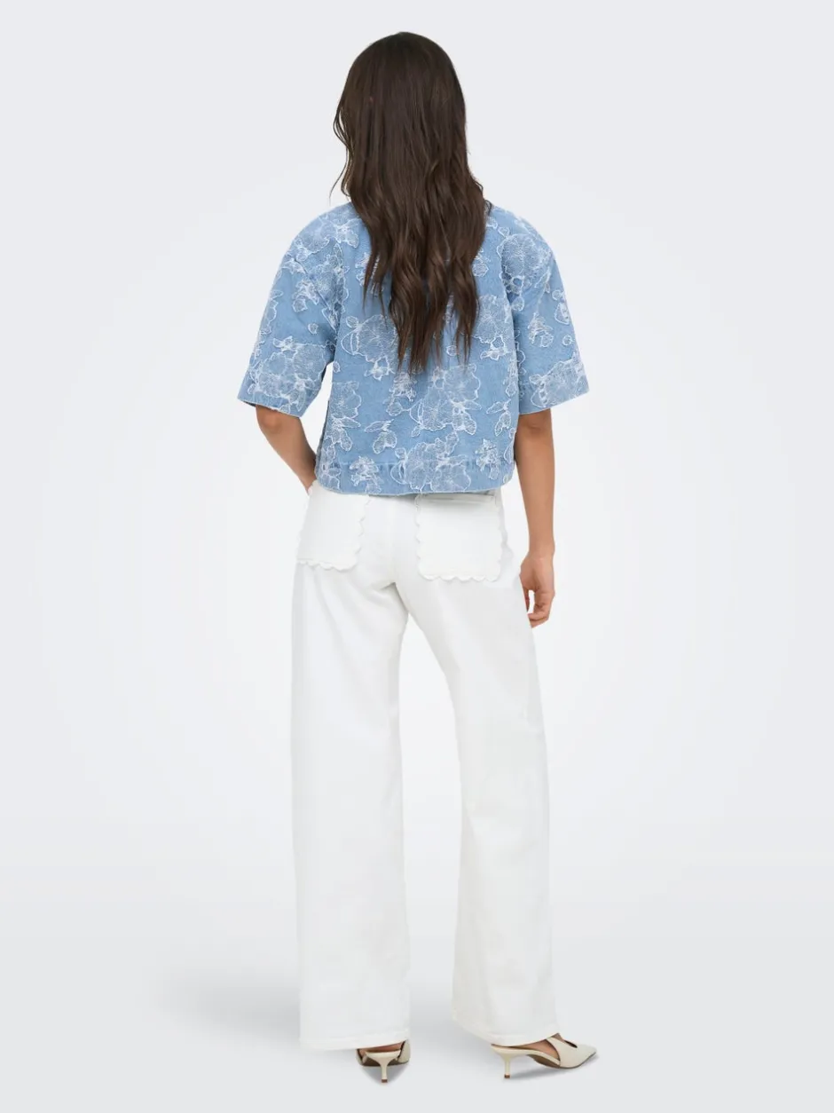 Clearance ONLCLEO-AUDE Denim-skjorte Dame Skjorter