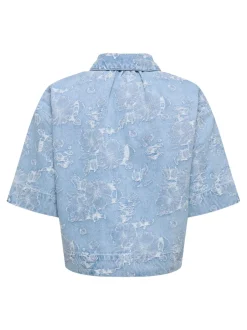 Clearance ONLCLEO-AUDE Denim-skjorte Dame Skjorter