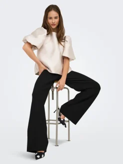 Clearance ONLCLEVER Wide leg fit Bukser Dame Bukser